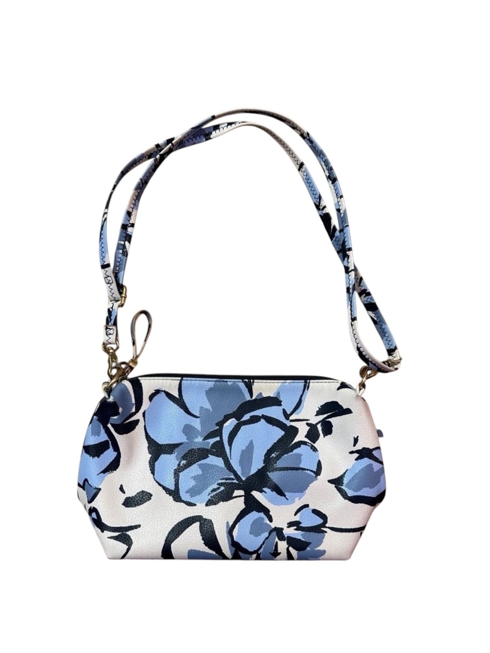 Emma Fox Blue and White Floral Purse